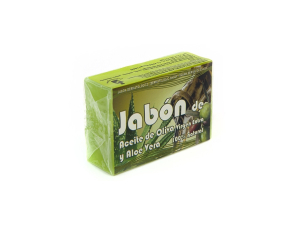 JABÓN DE ACEITE DE OLIVA VIRGEN EXTRA Y ALOE VERA